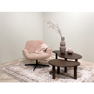 Livingfurn Fauteuil Daphne Brique