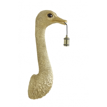 Light & Living Wandlamp Ostrich Goud 72cm