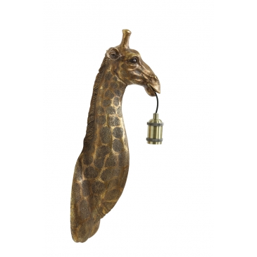 Light & Living Wandlamp Giraffe Antiek Brons 61cm