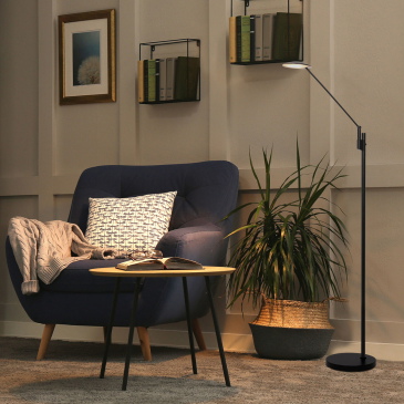 Steinhauer Leeslamp Daphne Zwart