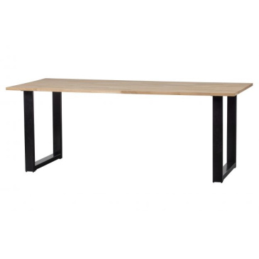 Woood Combi-tablo: Eiken 220x90cm & U-poot