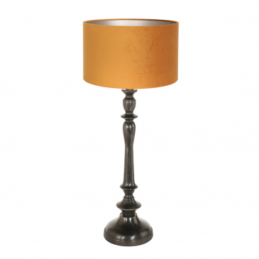 Anne Light & Home Tafellamp Bois Pilaar Velours Goud