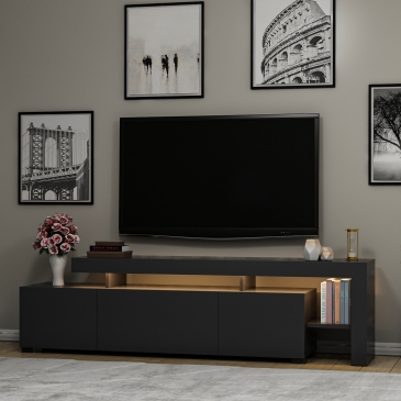 Tv-Meubel Beliz Melamine Antraciet