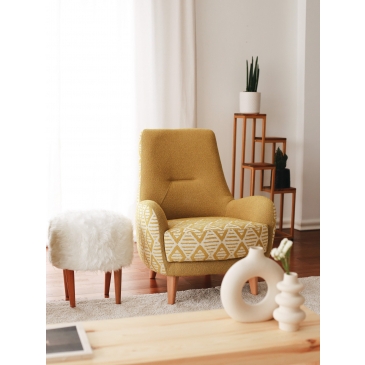 Fauteuil Aztek Teddy Geel