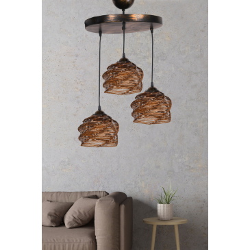 Hanglamp Vendre 3-Lichts Bruin