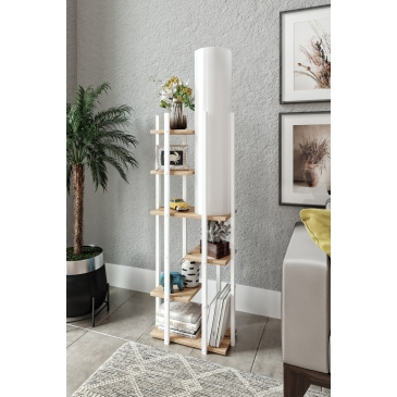 Vloerlamp Vogue MDF Wit Naturel