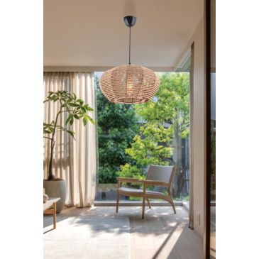 Hanglamp Jute Ellipse Bruin