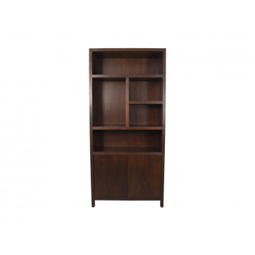 HSM Collection Wandkast Teak Fineer Bruin 5 Vakken L