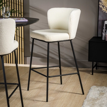 Barkruk Abel Teddy Naturel - Giga Meubel