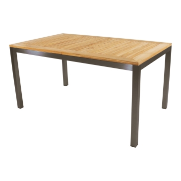 Lesli Living Tuintafel Uitschuifbaar Marmaris Rvs 152/210x90cm