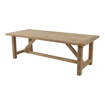 Lesli Living Tuintafel Castle Recycled Teak 240x100cm