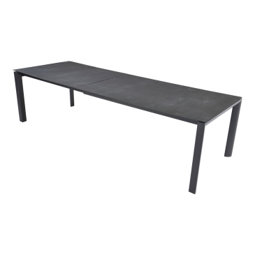 Lesli Living Uitschuifbare Tuintafel Mojito Ceramic Negro 160/220/280x100cm