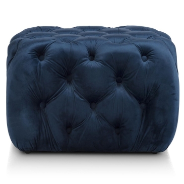 Coco Maison Poef Chester 40cm Blauw