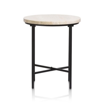 Coco Maison Bijzettafel Colton 40cm Beige