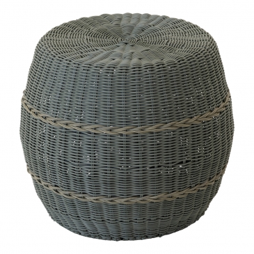 Lesli Living Poef Laos Wicker Groen Ø46x40cm