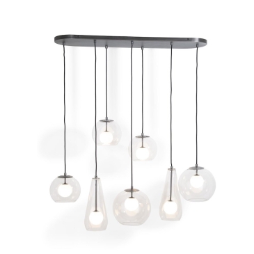 Coco Maison Hanglamp Boris 7-Lichts Grijs