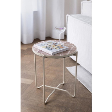 Coco Maison Bijzettafel Bento Taupe Ø43cm