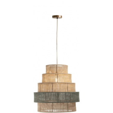 Coco Maison Hanglamp Tali Naturel/Groen Ø60cm