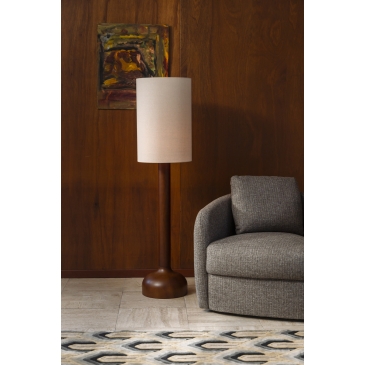 Dutchbone Vloerlamp Jones Rubberhout Beige