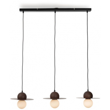 Coco Maison Hanglamp Ufo 3-Lichts Bruin