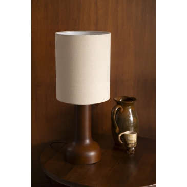 Dutchbone Tafellamp Jones Rubberhout Beige