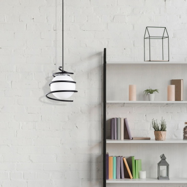 Hanglamp Elegance 1-Lichts Zwart