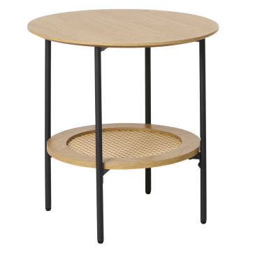 Nachtkastje Pensacola Naturel Ø50cm - Giga Living