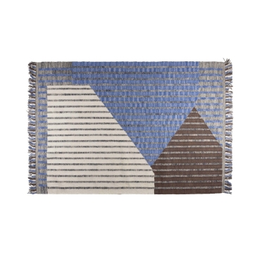 Dutchbone Vloerkleed Hampton Blauw 160x230cm