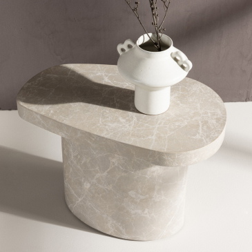 Fjôrd Bijzettafel Båstad 30x50cm Betonlook