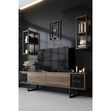 Tv-meubel Black Line Walnoot 180cm