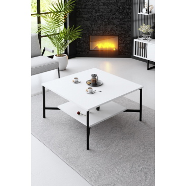 Salontafel Black Line Wit