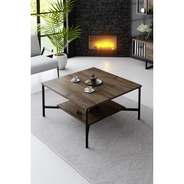 Salontafel Black Line Walnoot