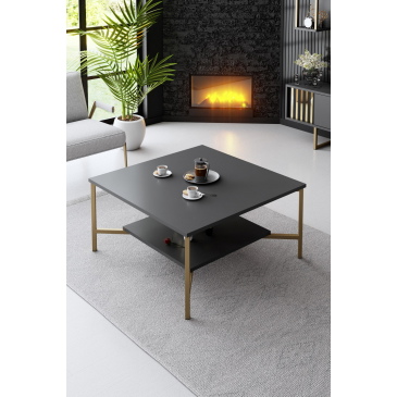 Salontafel Gold Line Antraciet