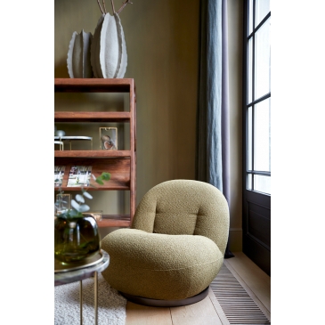 Light & Living Fauteuil Gumaca Bouclé Groen