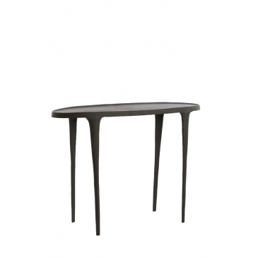 Light & Living Sidetable Arica Mat Zwart 110cm