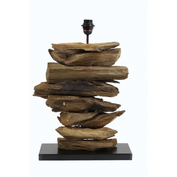 Light & Living Lampvoet Fury Recycled Teakhout Naturel 60cm