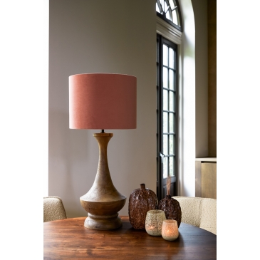 Light & Living Lampvoet Nicolo Mangohout Mat Bruin 66cm