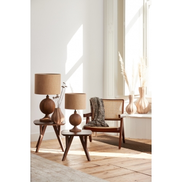 Light & Living Lampvoet Tomasso Mangohout Mat Bruin 50cm