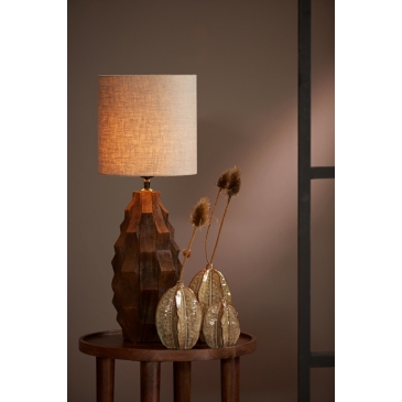 Light & Living Lampvoet Takabe Mangohout Chocolade Bruin 38cm