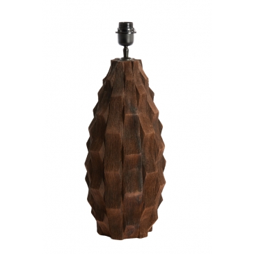 Light & Living Lampvoet Takabe Mangohout Chocolade Bruin 46cm