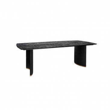 PTMD Eettafel Ostara Zwart Mangohout 200cm