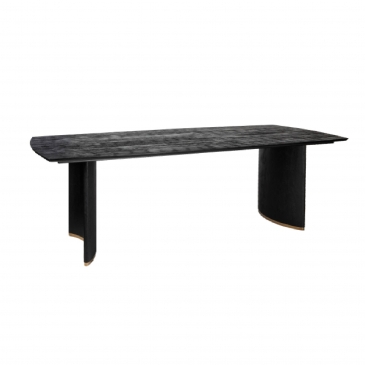 PTMD Eettafel Ostara Zwart Mangohout 280cm