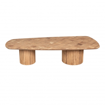 PTMD Salontafel Fieron Double Round Base Acaciahout Naturel