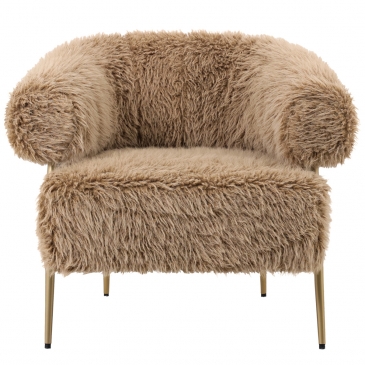 PTMD Fauteuil Hair Fluffy Bruin