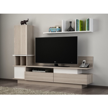 Tv-Meubel Como Melamine Wit Cordoba