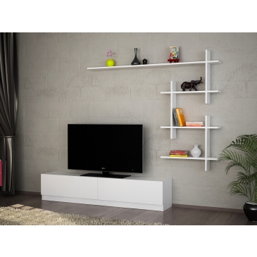 Tv-Meubel Ahenk Melamine Wit