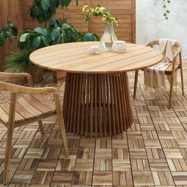 House Nordic Eettafel Lorca Teak Naturel 120cm