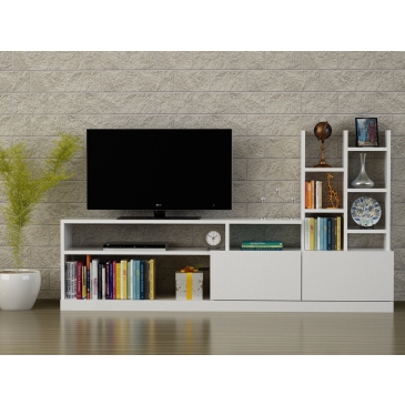 Tv-Meubel Dolunay Melamine Wit