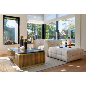 Richmond Salontafel Ironville Marmer Goud 140cm