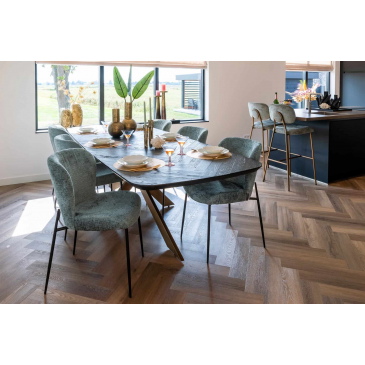 Richmond Eettafel Hayley 280cm Dark Coffee